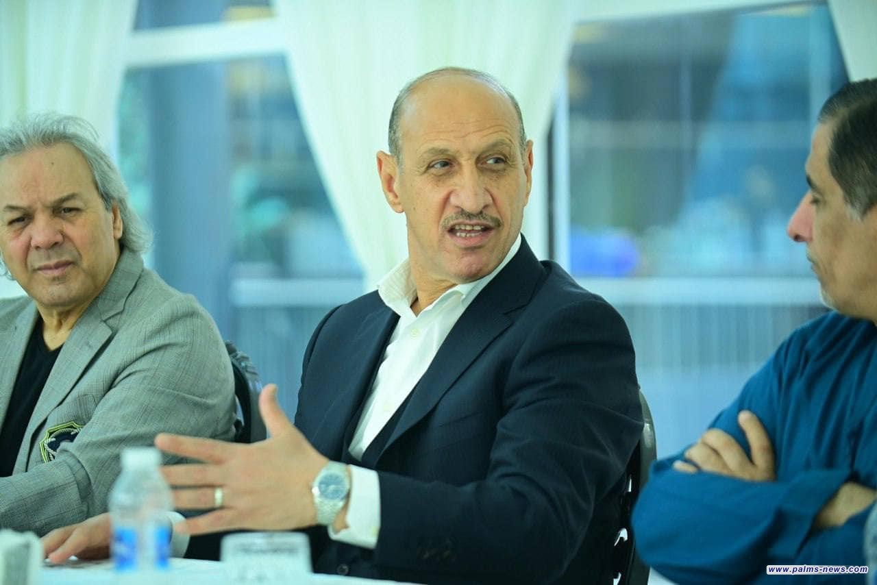 عدنان درجال يلتقي عدداً من الشخصيات الرياضية العربية والعراقية في بغداد